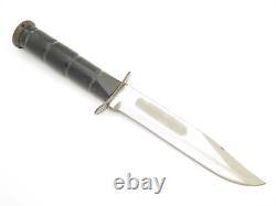 Vtg Theater Ka-Bar USN Mark 2 WWII Trench Art Navy Fixed Blade Fighting Knife