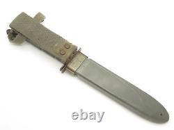 Vtg Theater Ka-Bar USN Mark 2 WWII Trench Art Navy Fixed Blade Fighting Knife