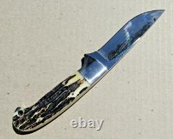Vtg USA Schrade D'holder Knife & Sheath Hunting Club Lifetime Member 0368 Named