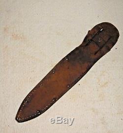 Vtg W. R. CASE & SONS Knife Hunting Sportsman Case's Tested XX withLeather Sheath