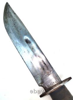Vtg WW11 Era PAL USA RH 36 Fixed Blade Knife 11 Overall c1940's Stacked Leather