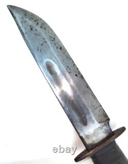 Vtg WW11 Era PAL USA RH 36 Fixed Blade Knife 11 Overall c1940's Stacked Leather