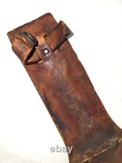 Vtg WW11 Era PAL USA RH 36 Fixed Blade Knife 11 Overall c1940's Stacked Leather