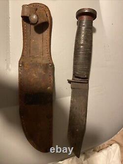 Vtg Western Boulder Colo USA Fighting Combat Hunting Knife Pat No 1,967,479