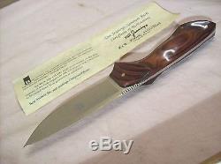 VtgDILL CUSTOM KNIFETOM JENNINGS SIGNATURE HUNTING KNIFE #19 of 25 withCOA & BOX