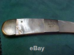 W. R. Case XX 8151 SS Mother-of-Pearl Jaguar Folding Blade Pocket Knife