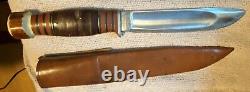 WADE & BUTCHER Sheffield England XCD Exceed 10 hunting knife leather sheath