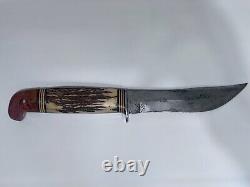 WESTERN Hunting Knife, Boulder, Colorado & Sheath PAT NO. 1,967,479 Vintage