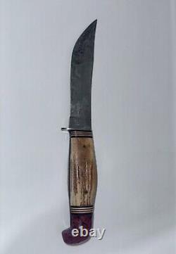 WESTERN Hunting Knife, Boulder, Colorado & Sheath PAT NO. 1,967,479 Vintage