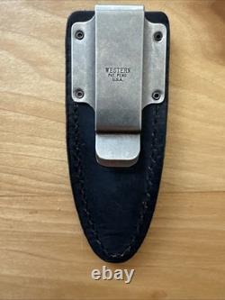 WESTERN USA 777 Stainless Hunting Side Boot Knife Dagger L Sheath VTG Excellent