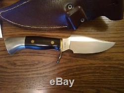 WESTERN-WESTMARK-703-HIGH END ROSEWOOD HANDLE HUNTING KNIFE withORIG. SHEATH & BOX