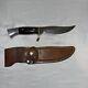 WESTMARK model 702 17217 fixed blade BOWIE HUNTING KNIFE & Leather Sheath