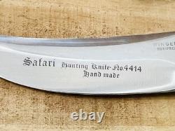 WINGEN OTHELLO SAFARI HUNTING KNIFE NO. 4414 HANDMADE With SHEATH SOLINGEN GERMANY
