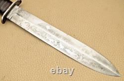 WR CASE Made US Military Stiletto Fixed Blade Fighting Knife RARE WWII Era