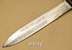 WR CASE Made US Military Stiletto Fixed Blade Fighting Knife RARE WWII Era