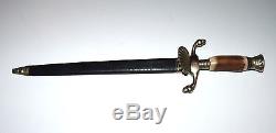 WWII WW2 German Solingen Stag Hunting Forestry Officer Dagger Knife withScabbard