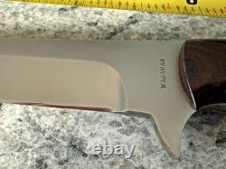 Wagaman Custom Knife with Custom Leather Case Made In USA 7 Inch Blade