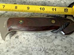 Wagaman Custom Knife with Custom Leather Case Made In USA 7 Inch Blade