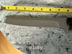 Wagaman Custom Knife with Custom Leather Case Made In USA 7 Inch Blade