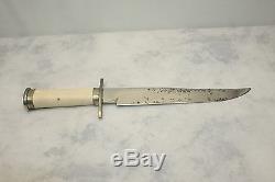 Walter Kneubuhler RARE W. K. Knives 9.5 Colter's Hell Hunting Knife Stag Handle