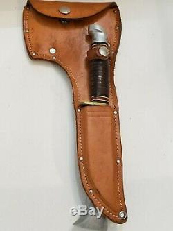 Western Axe Hatchet & L66 Knife Set With Sheath Made In Boulder, Colo