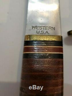 Western Axe Hatchet & L66 Knife Set With Sheath Made In Boulder, Colo