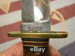 Western Bolder Colo L46-8 Bowie Sheath Hunting Knife