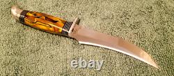 Western Boulder 9 Yellow Jacket Fixed Blade Knife withcase Gem/Unused