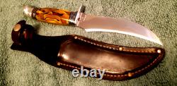 Western Boulder 9 Yellow Jacket Fixed Blade Knife withcase Gem/Unused