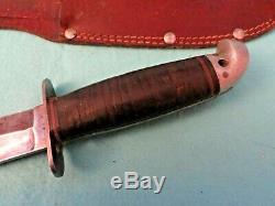 Western Boulder Colo Pat. No. 1967479 10 1/8 Knife In Original Leather Sheath