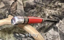 Western Boulder Colorado Fixed Blade Hunting Knife 50's-60's Red Handle