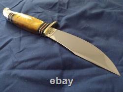 Western Boulder L88 Yellow Pearl Hunting Knife withcase Gem