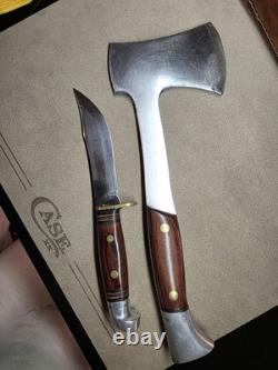 Western Cutlery Axe Knife Combination W6610/W66 Sheath USA