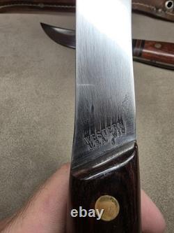 Western Cutlery Axe Knife Combination W6610/W66 Sheath USA