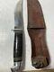 Western Field Hunting Knife With Leather Sheath 4 1/2 Blade