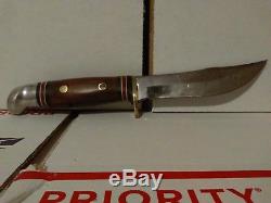 Western Hunting Knife W66 Hatchet W10 Combo Set With Belt Loop Leather Sheath