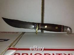 Western Hunting Knife W66 Hatchet W10 Combo Set With Belt Loop Leather Sheath