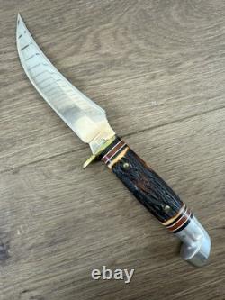Western Knives H39 Fixed Blade Hunting Knife With Scabbard Made In U (wcp036169)