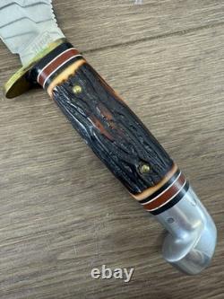 Western Knives H39 Fixed Blade Hunting Knife With Scabbard Made In U (wcp036169)