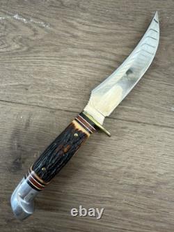 Western Knives H39 Fixed Blade Hunting Knife With Scabbard Made In U (wcp036169)