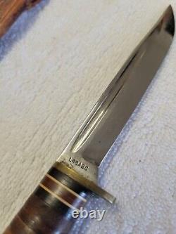 Western L48ABG hunting knife made in Boulder Colorado Acorn Sheath