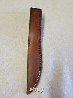 Western L48ABG hunting knife made in Boulder Colorado Acorn Sheath
