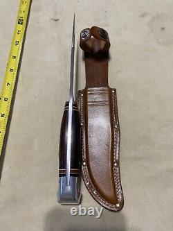 Western No. W36 USA Made Fixed Blade Knife withSheath. Never Sharpened, Hunting