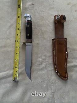 Western No. W36 USA Made Fixed Blade Knife withSheath. Never Sharpened, Hunting