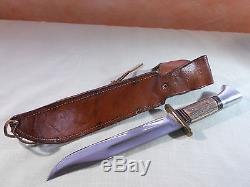 Western U. S. A. L46-8 Stag Fighting Hunting Knife