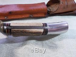 Western U. S. A. L46-8 Stag Fighting Hunting Knife