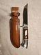 Western U. S. A. W 36 Fixed Blade Knife withOriginal Western Sheath 5 Blade