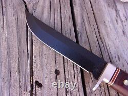 Western USA W-36 Carbon Black Fixed Blade Knife