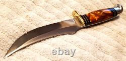 Western USA W-39 1961-76 9 Amber Pearl Hunting/Skinning Knife withcase Gem