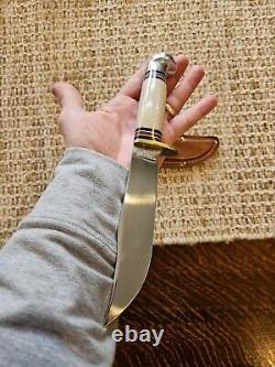 Western USA W36 10 White Snake Fixed Blade Hunting Knife